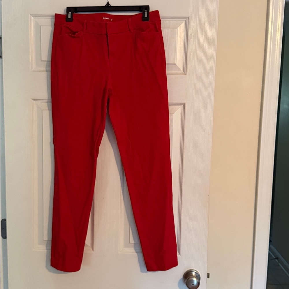 Old Navy Bold Red Pixie Pants